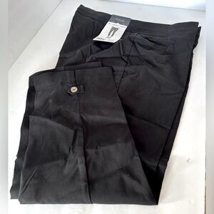 NWT Rafaela Black Capris With Comfortable Waist Band